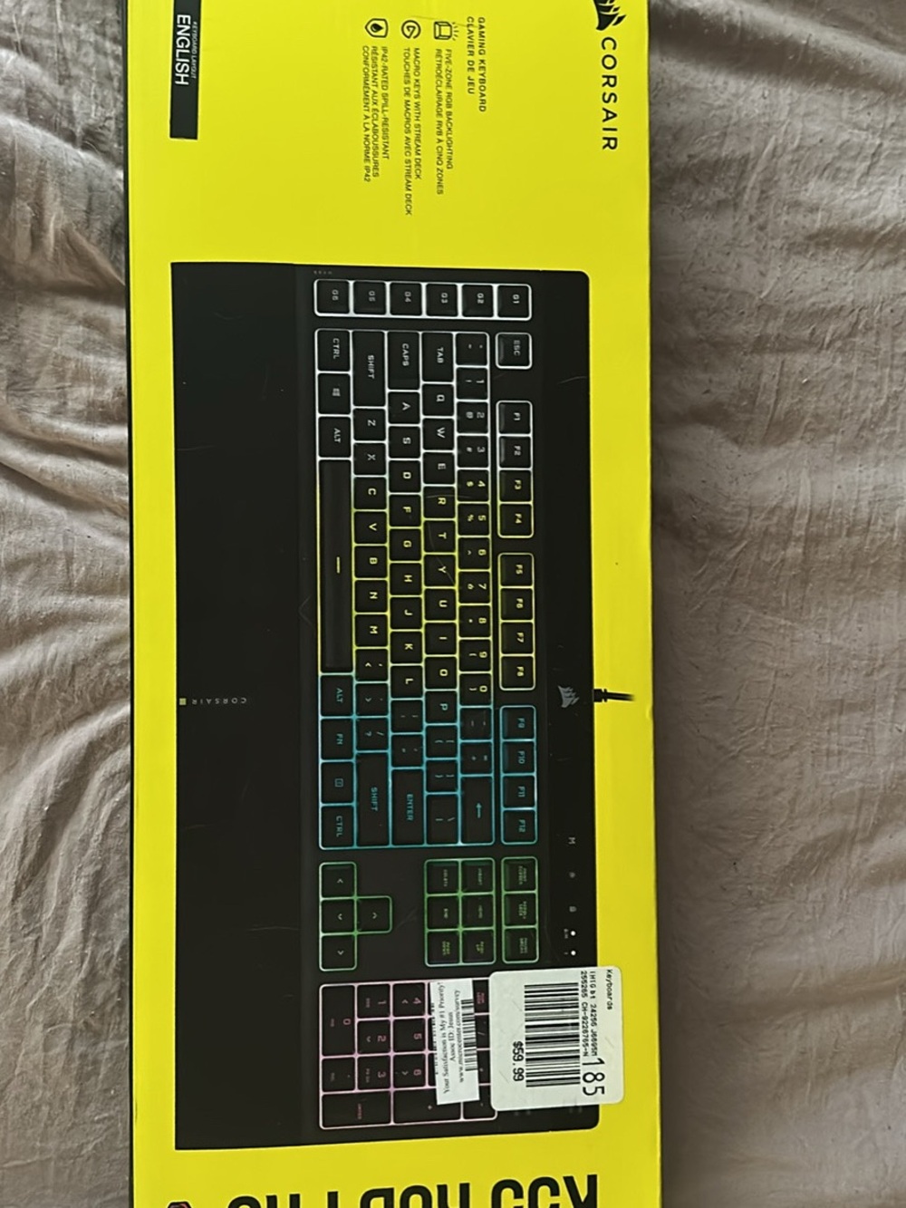Corsair Black Keyboard with RGB Backlighting